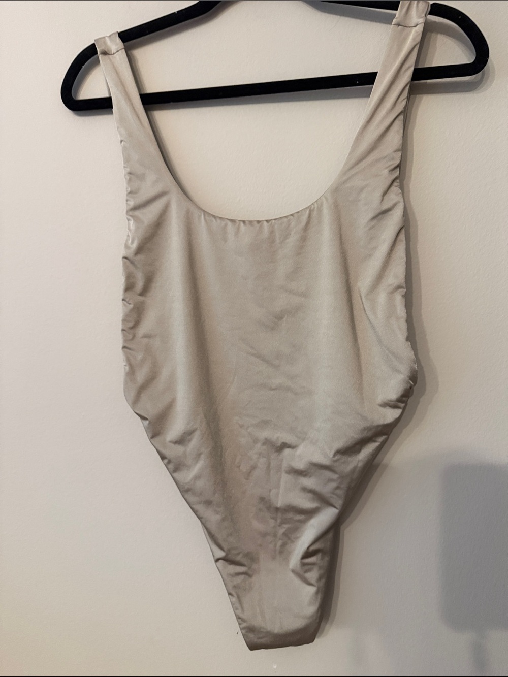 Aerie taupe One-Piece Swimsuit - Classic Scoop Neck